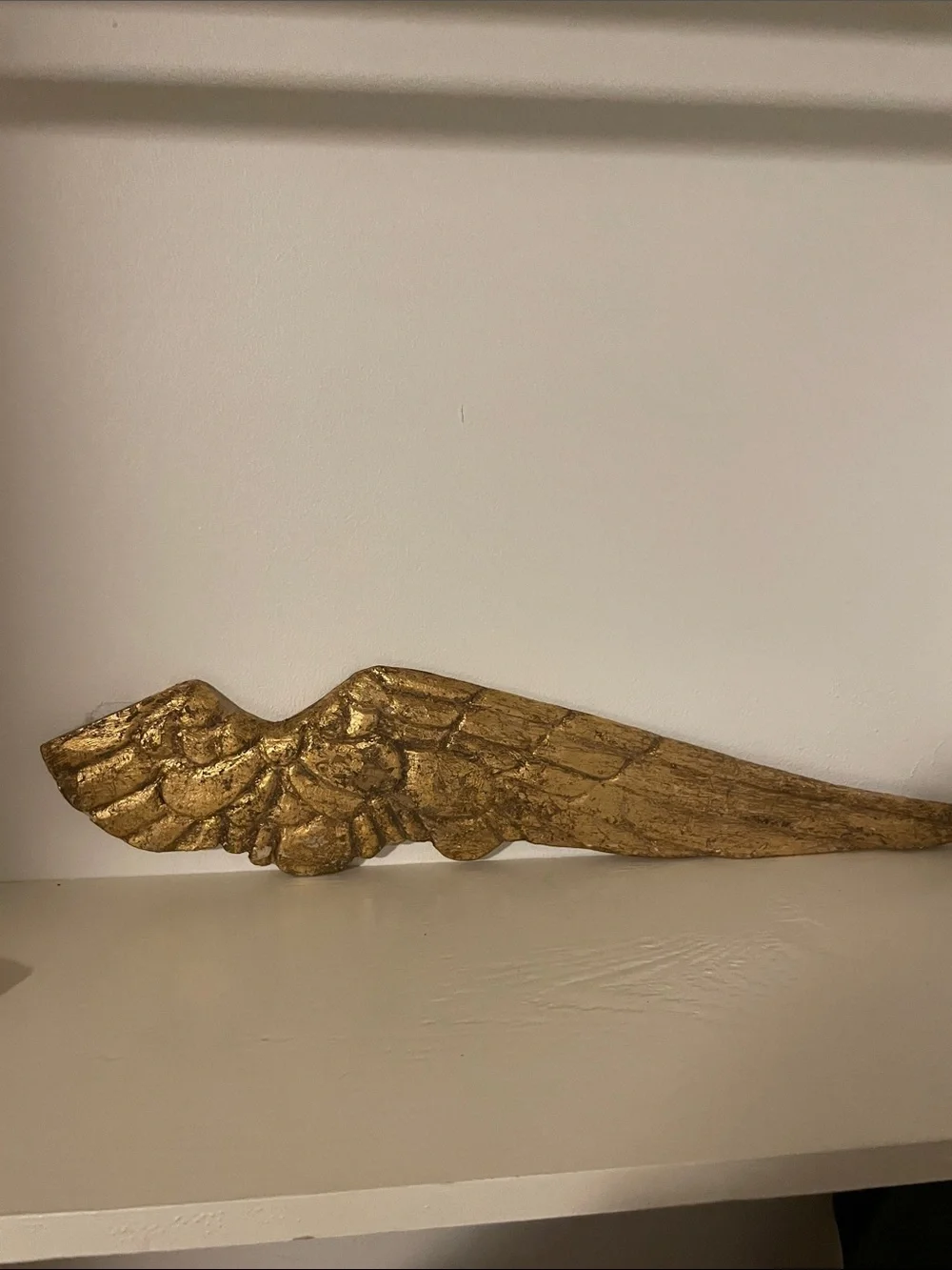 Gold Decorative Wing Art - Elegant Home Accent